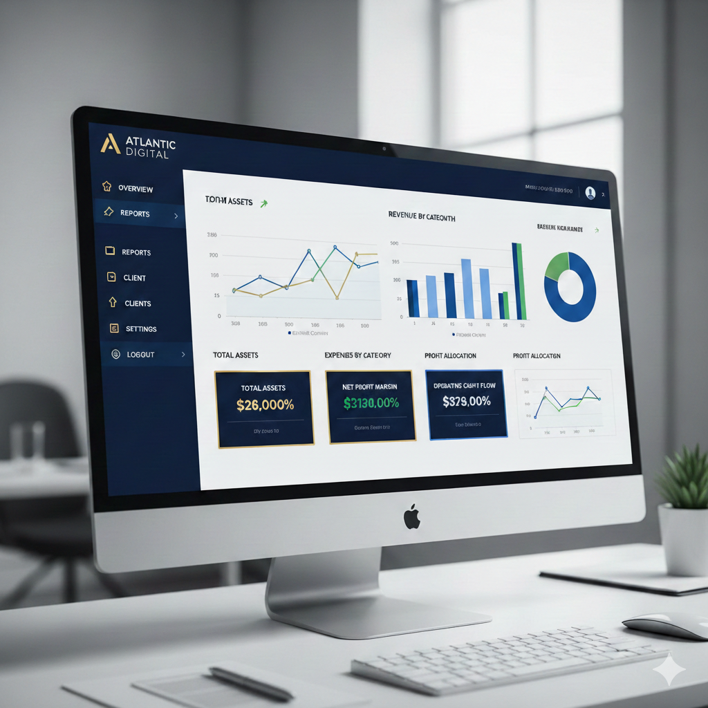 Tableau de bord comptable moderne